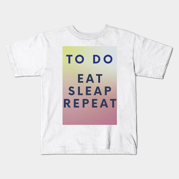 To Do List Kids T-Shirt by IoannaS